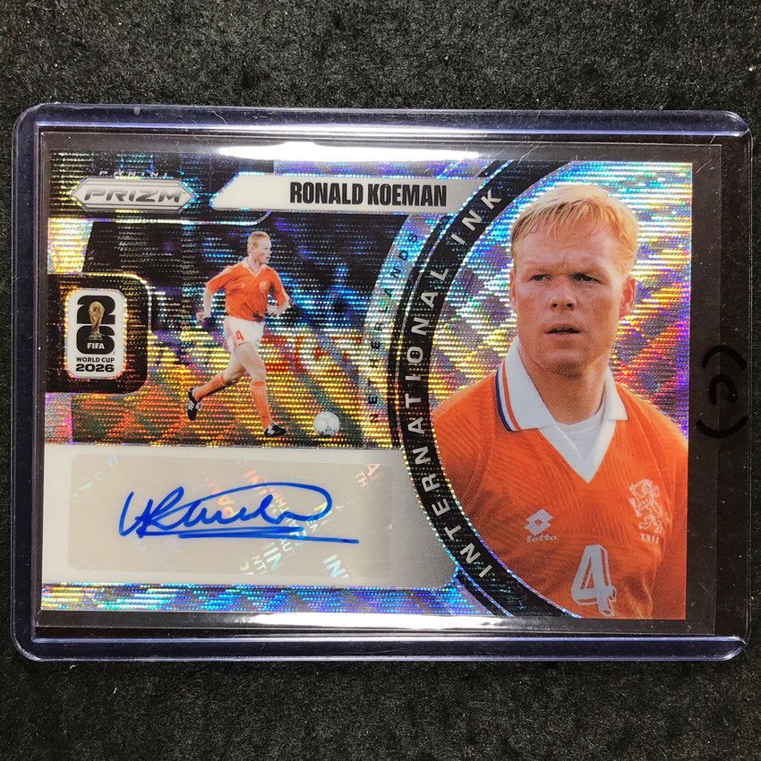 2026 Prizm FIFA World Cup RONALD KOEMAN International Ink Auto Wave #II-RK (C)