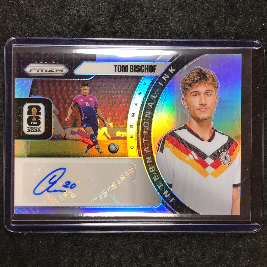 2026 Prizm FIFA World Cup TOM BISCHOF International Ink Auto Silver 22/75