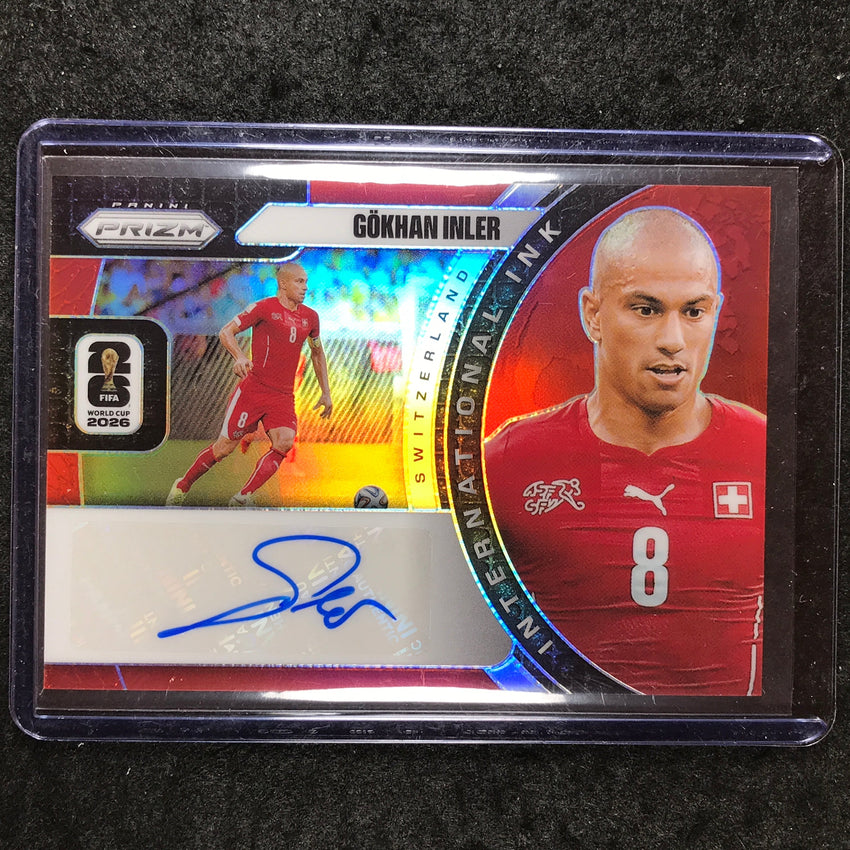 2026 Prizm FIFA World Cup GOKHAN INLER International Ink Auto Red 14/49