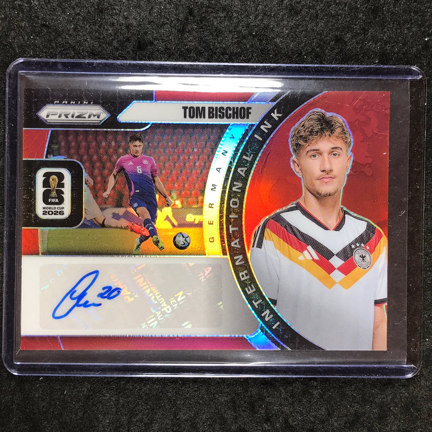 2026 Prizm FIFA World Cup TOM BISCHOF International Ink Auto Red 2/49