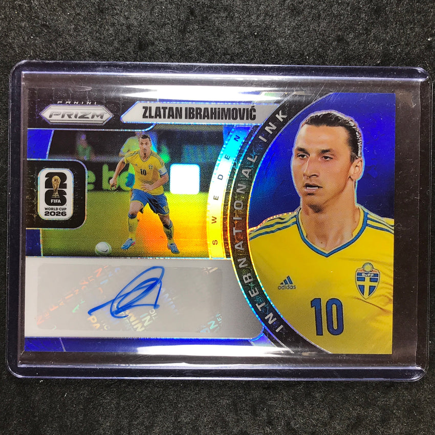2026 Prizm FIFA World Cup ZLATAN IBRAHIMOVIC International Ink Auto Blue 6/7