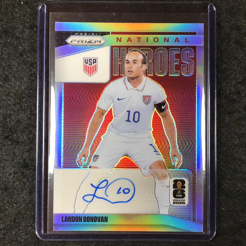2026 Prizm FIFA World Cup LANDON DONOVAN National Heroes Auto Silver 13/199