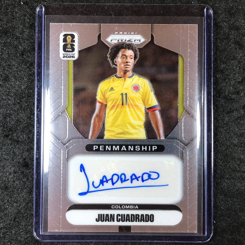 2026 Prizm FIFA World Cup JUAN CUADRADO Penmanship Auto Base #P-JC