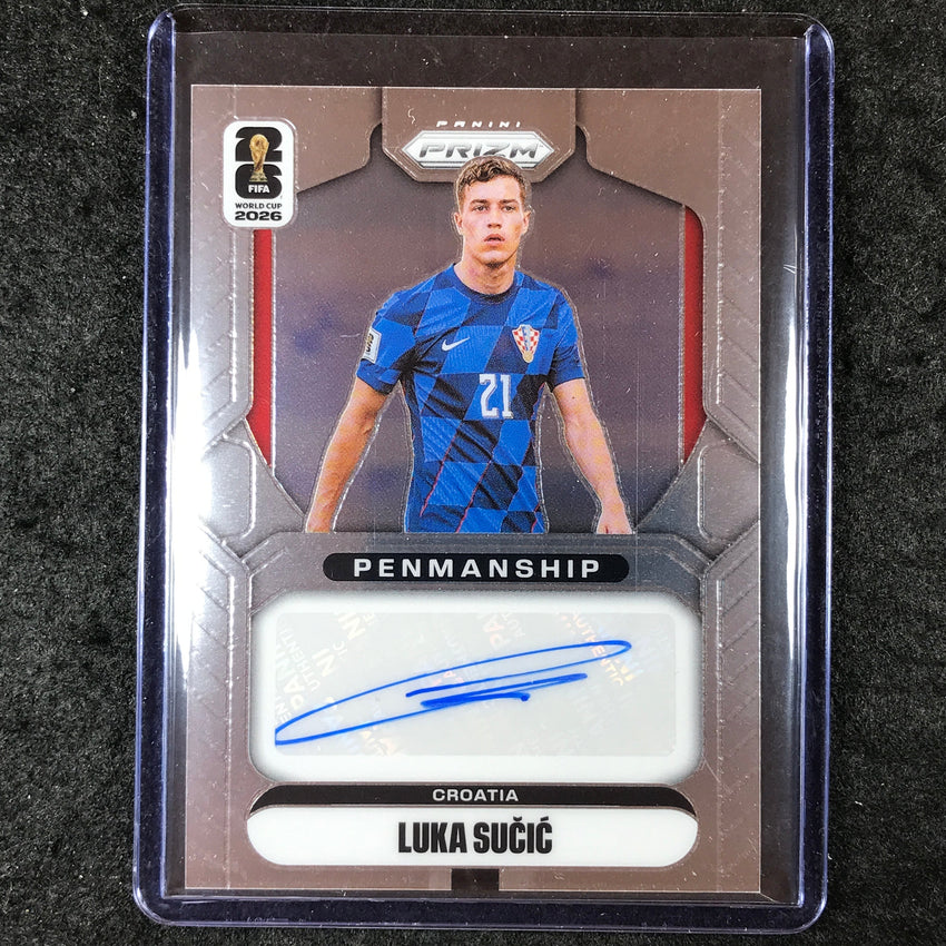 2026 Prizm FIFA World Cup LUKA SUCIC Penmanship Auto Base #P-LS