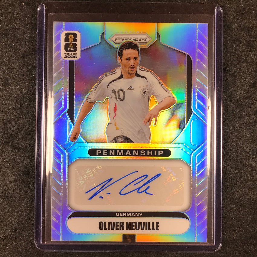 2026 Prizm FIFA World Cup OLIVER NEUVILLE Penmanship Auto Silver 15/75