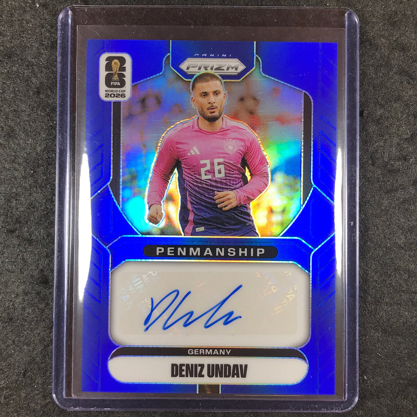 2026 Prizm FIFA World Cup DENIZ UNDAV Penmanship Auto Blue 12/25