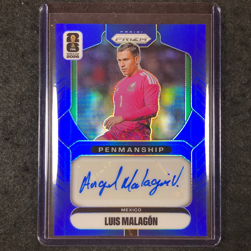 2026 Prizm FIFA World Cup LUIS MALAGON Penmanship Auto Blue 17/25