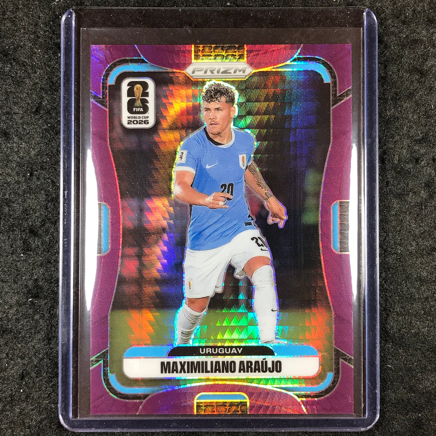 2026 Prizm FIFA World Cup MAXIMILIANO ARAUJO Purple Hyper /299 #118