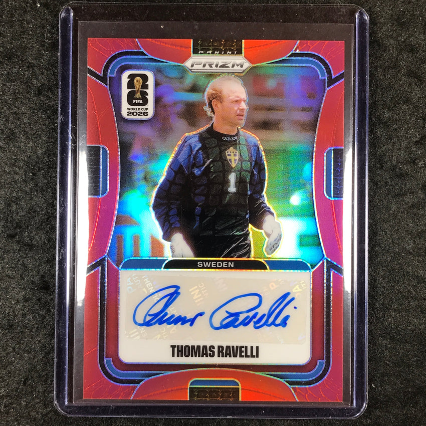 2026 Prizm FIFA World Cup THOMAS RAVELLI Signatures Auto Red 23/99