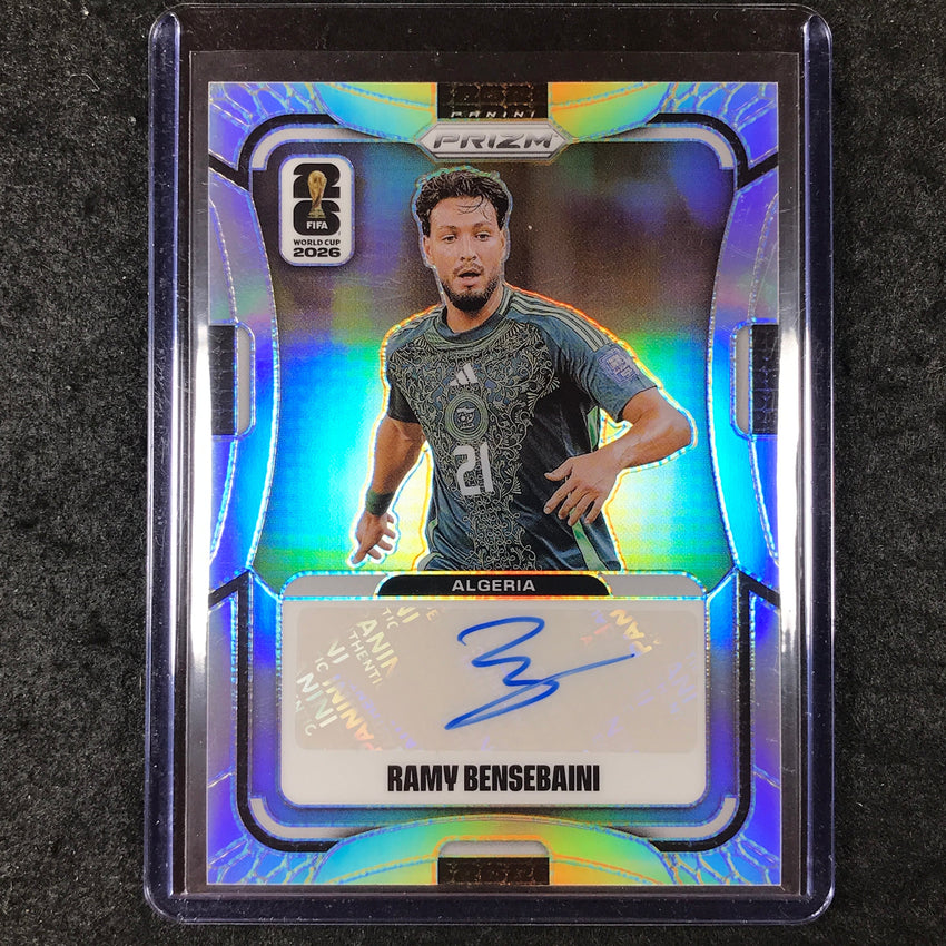 2026 Prizm FIFA World Cup RAMY BENSEBAINI Signatures Auto Silver 26/75