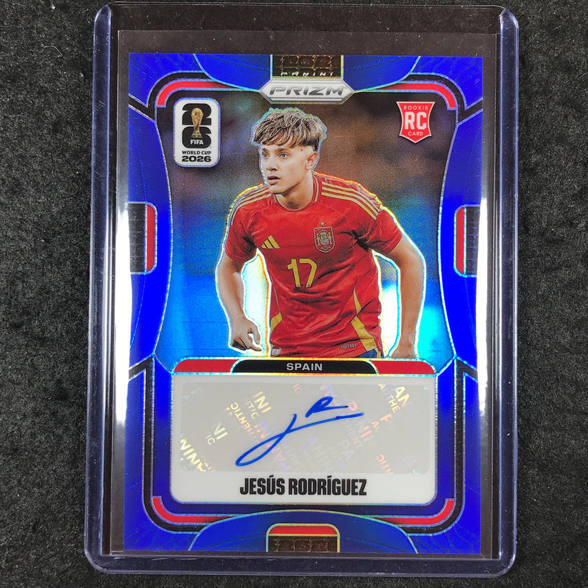 2026 Prizm FIFA World Cup JESUS RODRIGUEZ Signatures Rookie Auto Blue 36/49