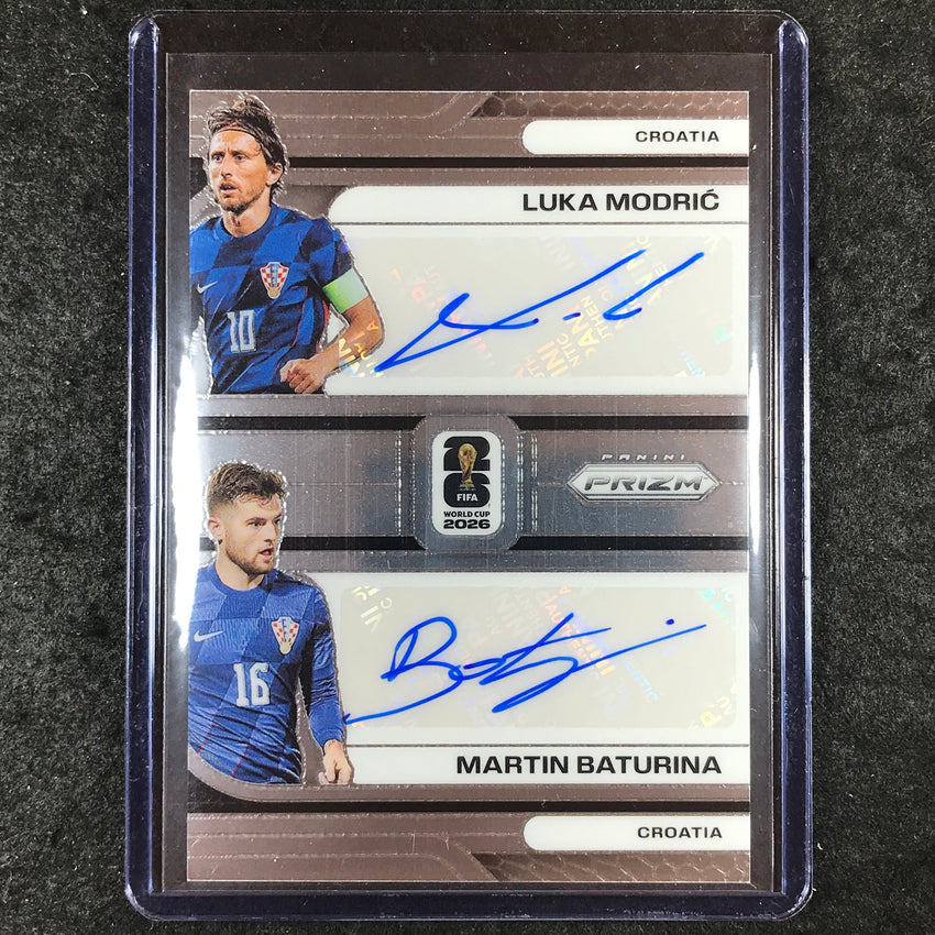 2026 Prizm FIFA World Cup LUKA MODRIC MARTIN BATURINA Dual Auto #DS-LM