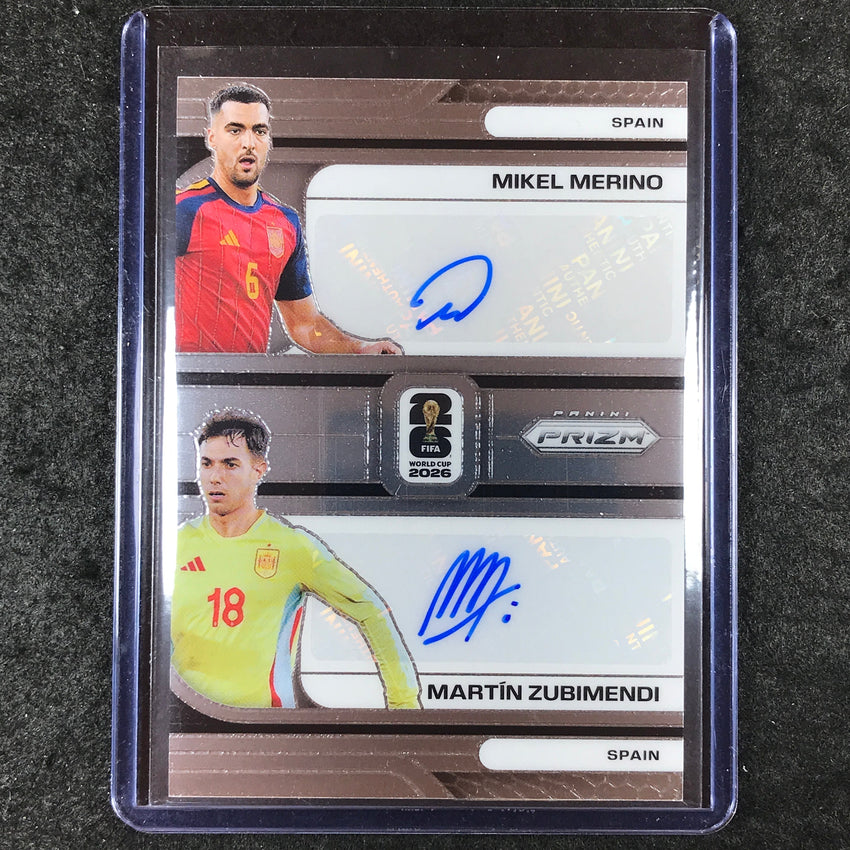 2026 Prizm FIFA World Cup MIKEL MERINO MARTIN ZUBIMENDI Dual Auto #DS-MM