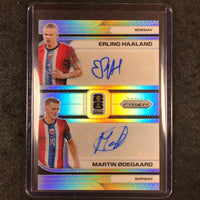 2026 Prizm FIFA World Cup ERLING HAALAND MARTIN ODEGAARD Dual Auto Silver 4/10