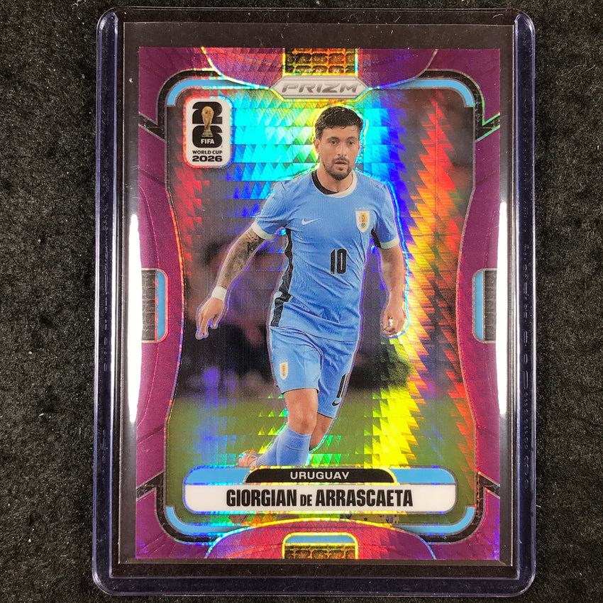 2026 Prizm FIFA World Cup GIORGIAN DE ARRASCAETA Purple Hyper /299 #127