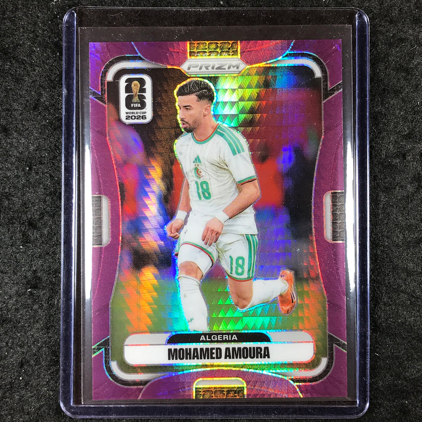 2026 Prizm FIFA World Cup MOHAMED AMOURA Purple Hyper /299 #134