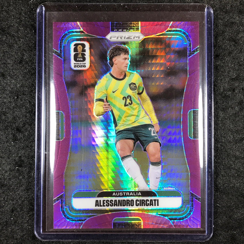 2026 Prizm FIFA World Cup ALESSANDRO CIRCATI Purple Hyper /299 #140