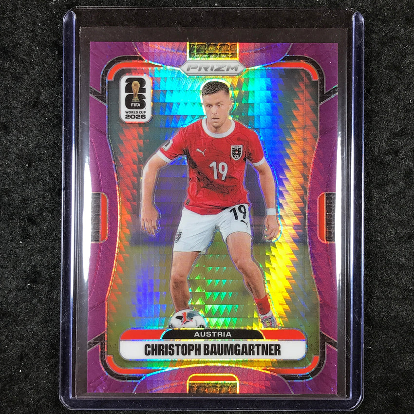 2026 Prizm FIFA World Cup CHRISTOPH BAUMGARTNER Purple Hyper /299 #145