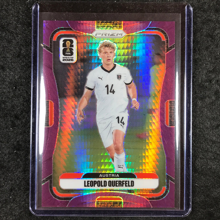 2026 Prizm FIFA World Cup LEOPOLD QUERFELD Purple Hyper /299 #148