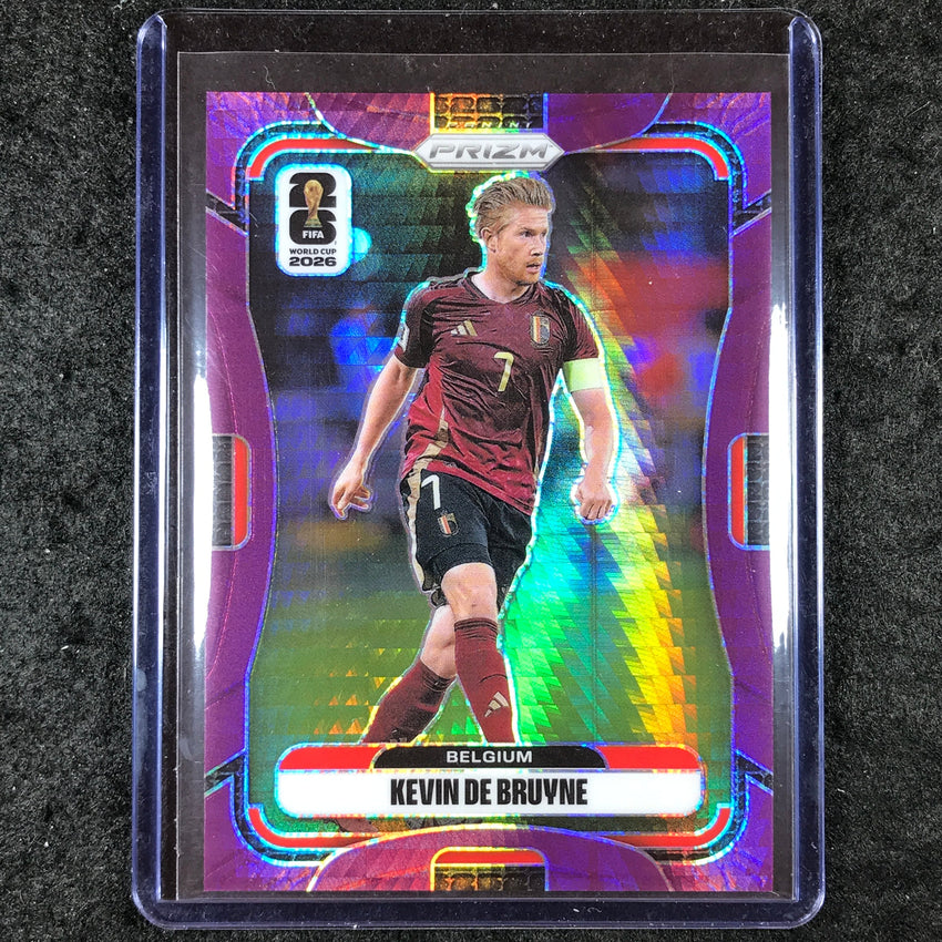 2026 Prizm FIFA World Cup KEVIN DE BRUYNE Purple Hyper /299 #157