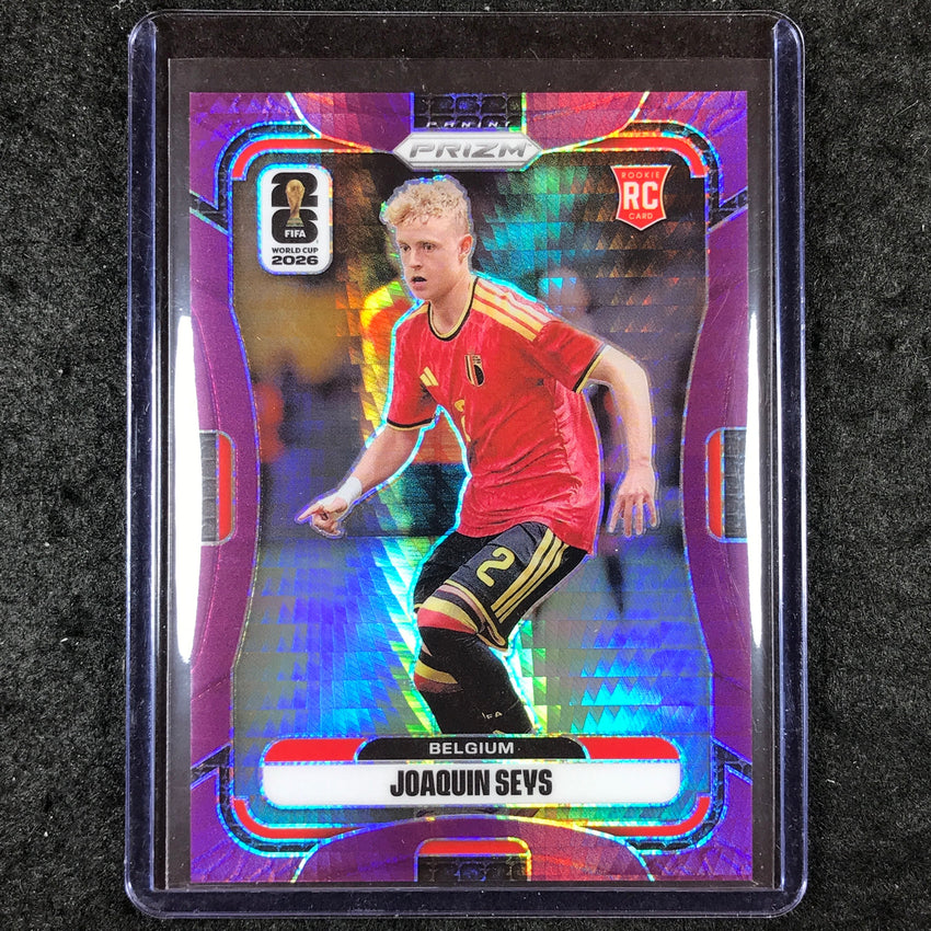 2026 Prizm FIFA World Cup JOAQUIN SEYS Rookie Purple Hyper /299 #158