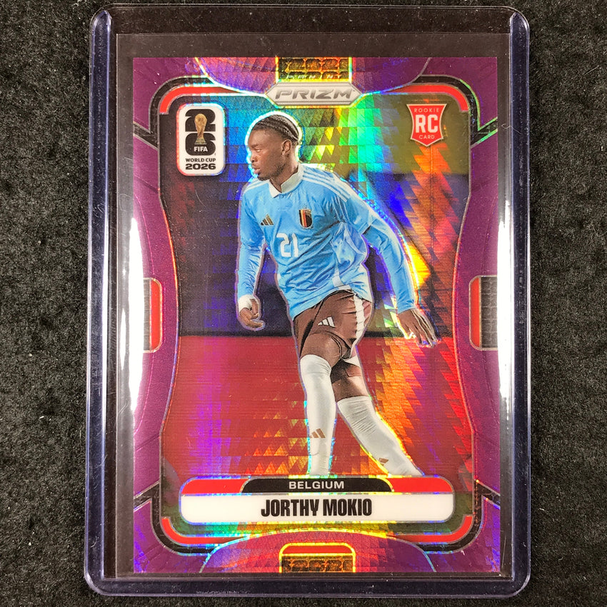 2026 Prizm FIFA World Cup JORTHY MOKIO Rookie Purple Hyper /299 #160