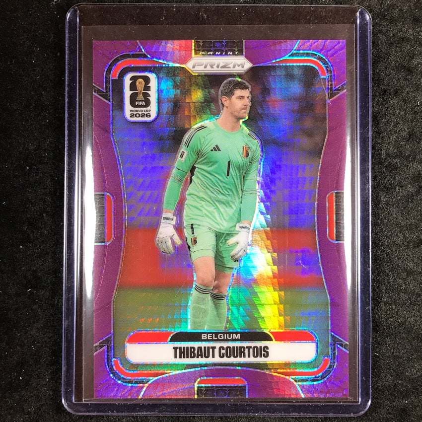2026 Prizm FIFA World Cup THIBAUT COURTOIS Purple Hyper /299 #161