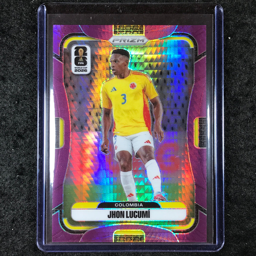 2026 Prizm FIFA World Cup JHON LUCUMI Purple Hyper /299 #184