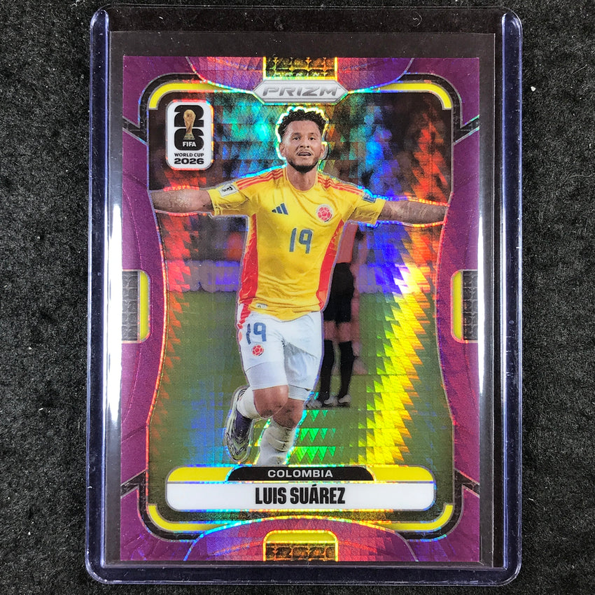 2026 Prizm FIFA World Cup LUIS SUAREZ (COL) Purple Hyper /299 #186