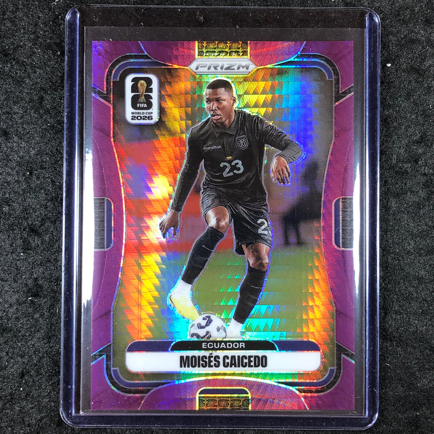2026 Prizm FIFA World Cup MOISES CAICEDO Purple Hyper /299 #210