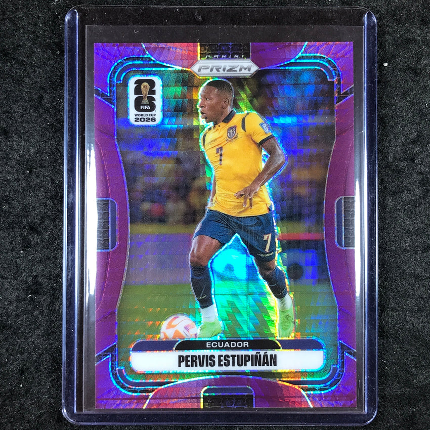 2026 Prizm FIFA World Cup PERVIS ESTUPINAN Purple Hyper /299 #212