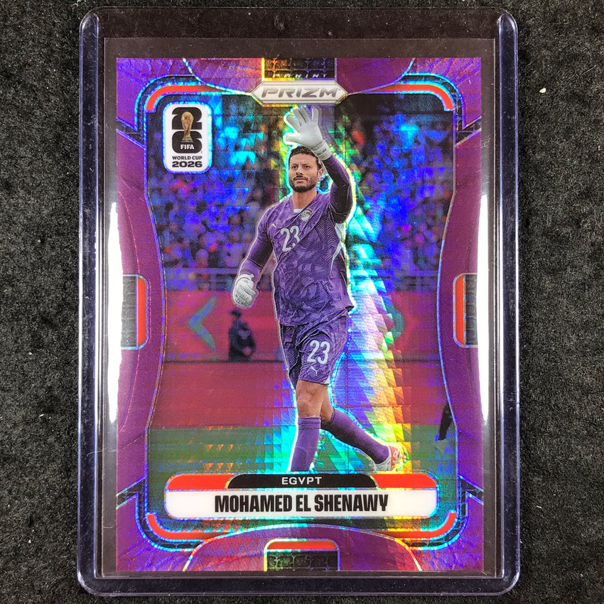 2026 Prizm FIFA World Cup MOHAMED EL SHENAWY Purple Hyper /299 #223