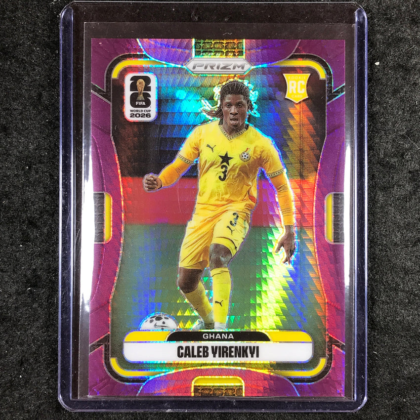 2026 Prizm FIFA World Cup CALEB YIRENKYI Rookie Purple Hyper /299 #227