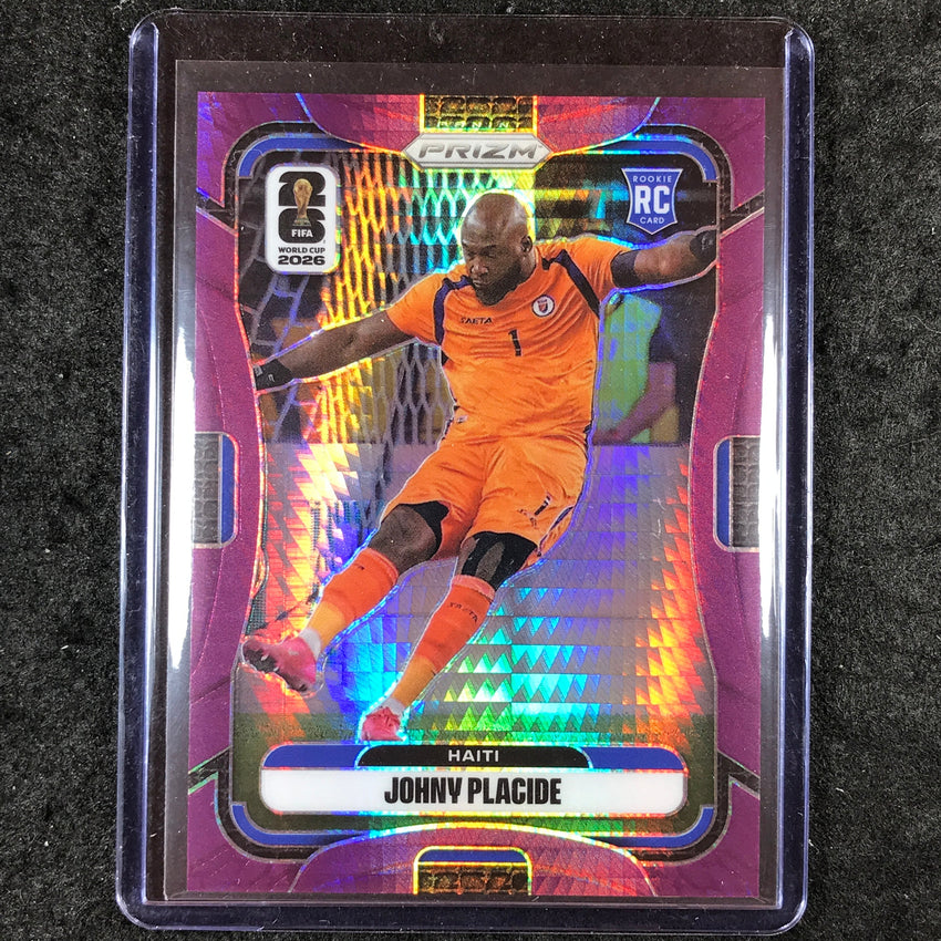 2026 Prizm FIFA World Cup JOHNY PLACIDE Rookie Purple Hyper /299 #234