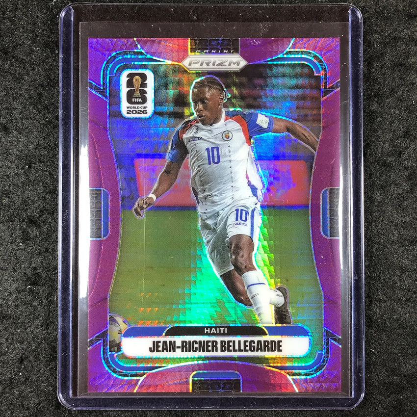 2026 Prizm FIFA World Cup JEAN-RICNER BELLEGARDE Purple Hyper /299 #236