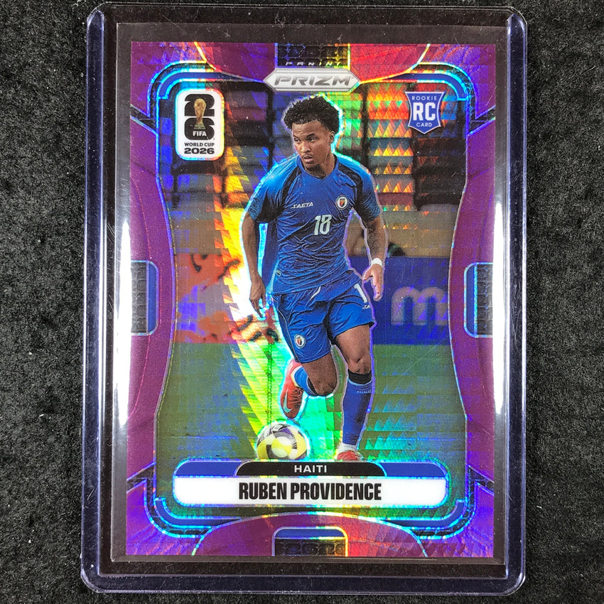 2026 Prizm FIFA World Cup RUBEN PROVIDENCE Rookie Purple Hyper /299 #240