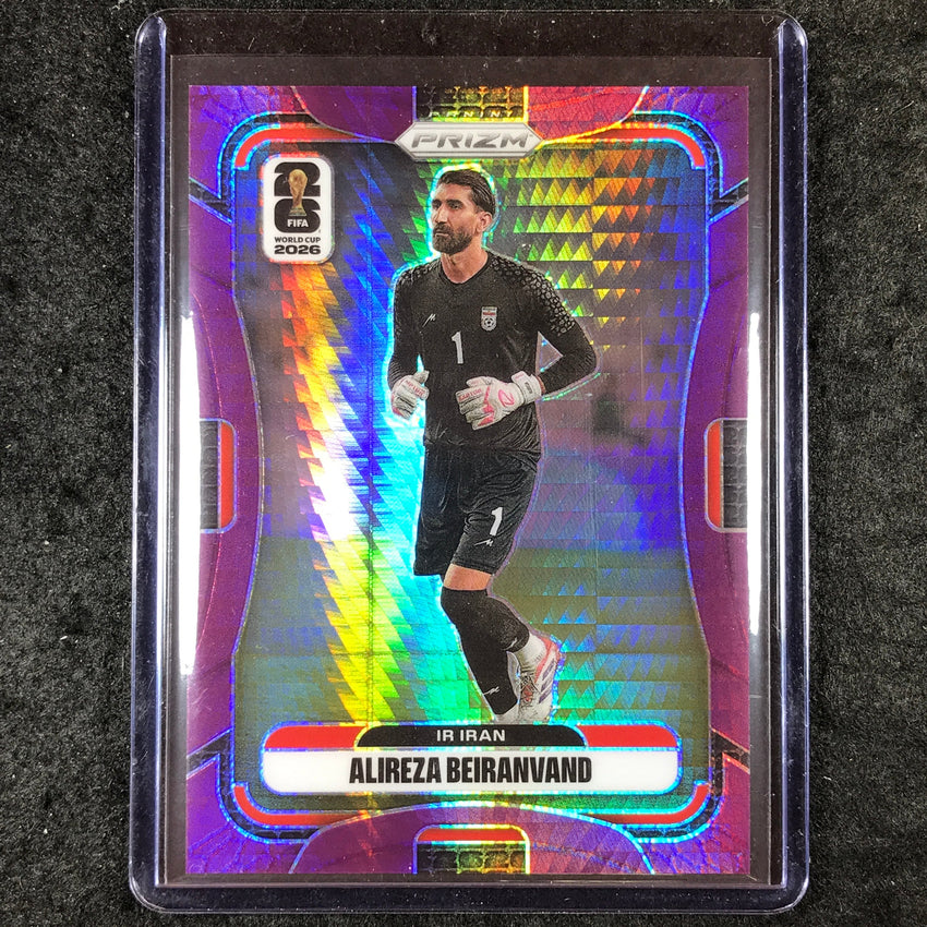2026 Prizm FIFA World Cup ALIREZA BEIRANVAND Purple Hyper /299 #244