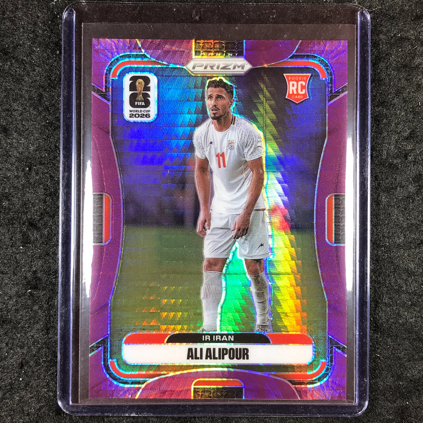 2026 Prizm FIFA World Cup ALI ALIPOUR Rookie Purple Hyper /299 #249