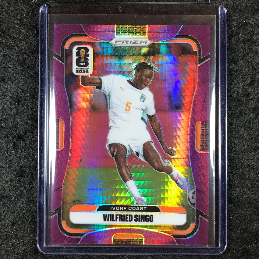 2026 Prizm FIFA World Cup WILFRIED SINGO Purple Hyper /299 #256
