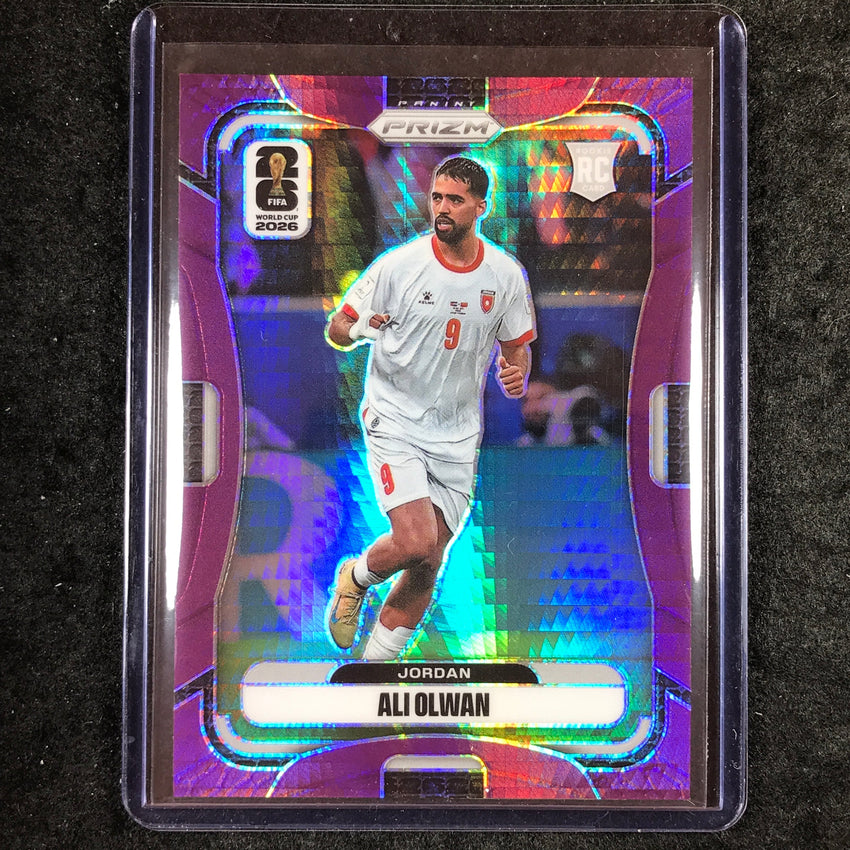2026 Prizm FIFA World Cup ALI OLWAN Rookie Purple Hyper /299 #268