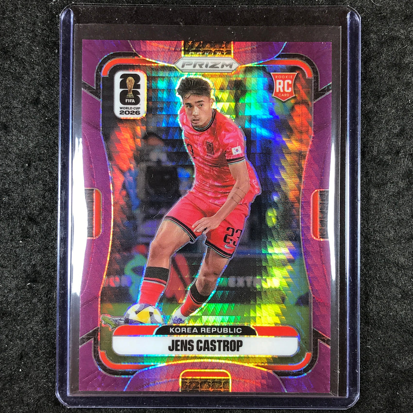 2026 Prizm FIFA World Cup JENS CASTROP Rookie Purple Hyper /299 #280