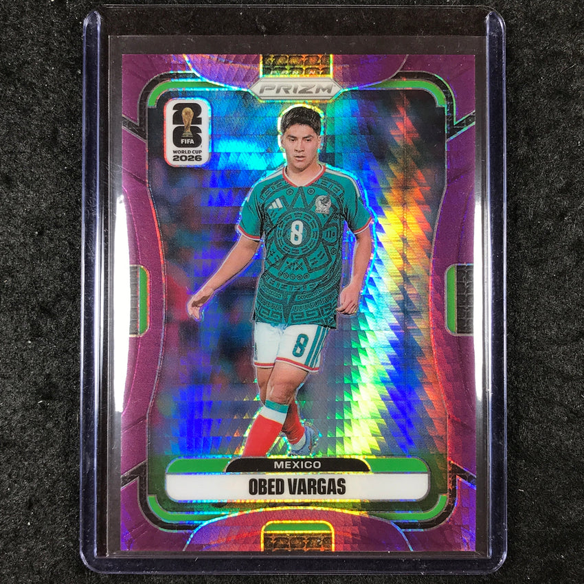 2026 Prizm FIFA World Cup OBED VARGAS Purple Hyper /299 #293