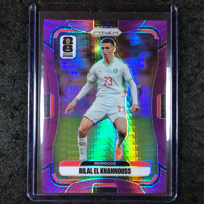 2026 Prizm FIFA World Cup BILAL EL KHANNOUSS Purple Hyper /299 #294