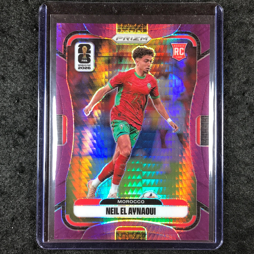 2026 Prizm FIFA World Cup NEIL EL AYNAOUI Rookie Purple Hyper /299 #300