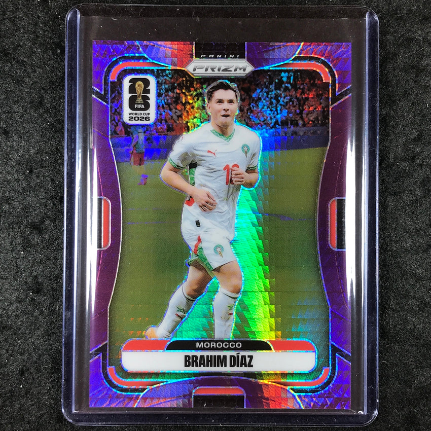 2026 Prizm FIFA World Cup BRAHIM DIAZ Purple Hyper /299 #305