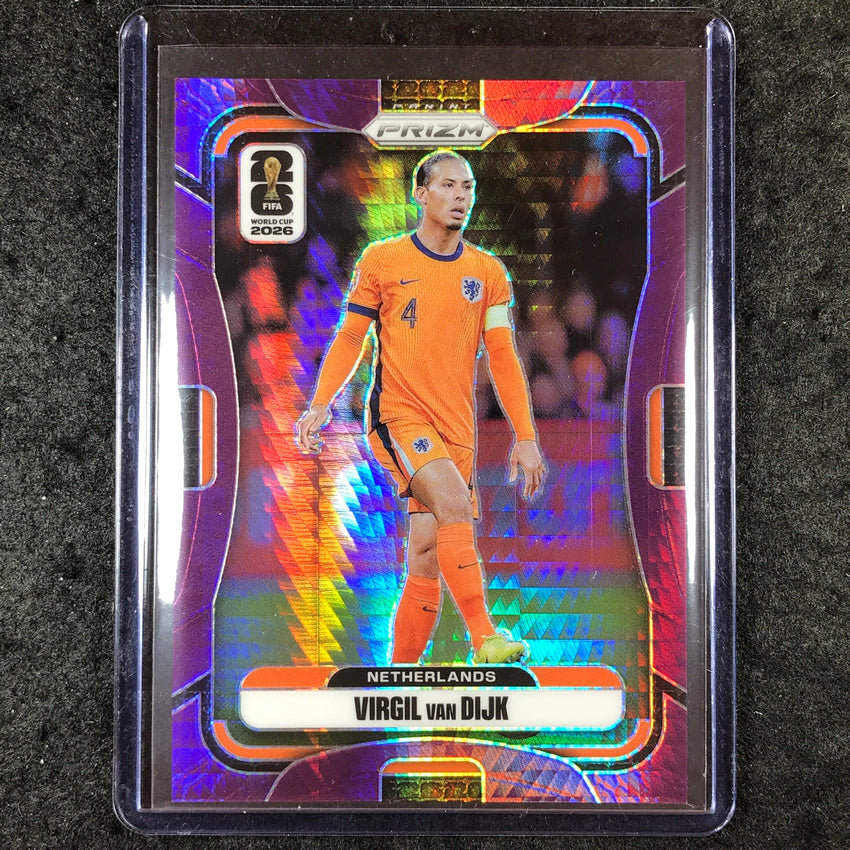 2026 Prizm FIFA World Cup VIRGIL VAN DIJK Purple Hyper /299 #306