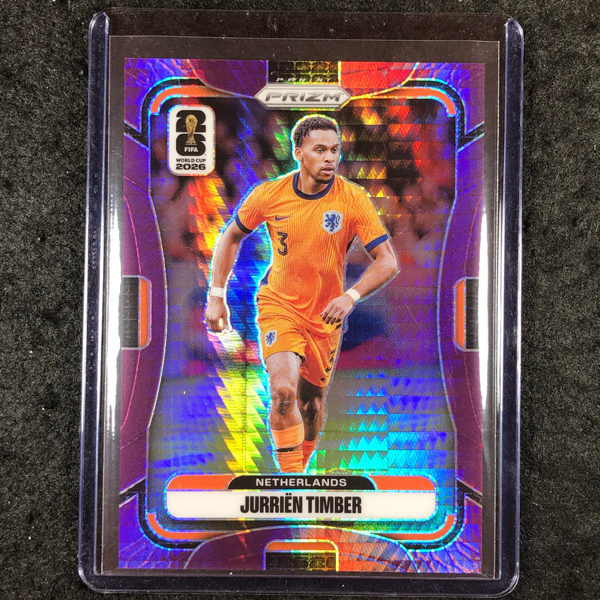 2026 Prizm FIFA World Cup JURRIEN TIMBER Purple Hyper /299 #309