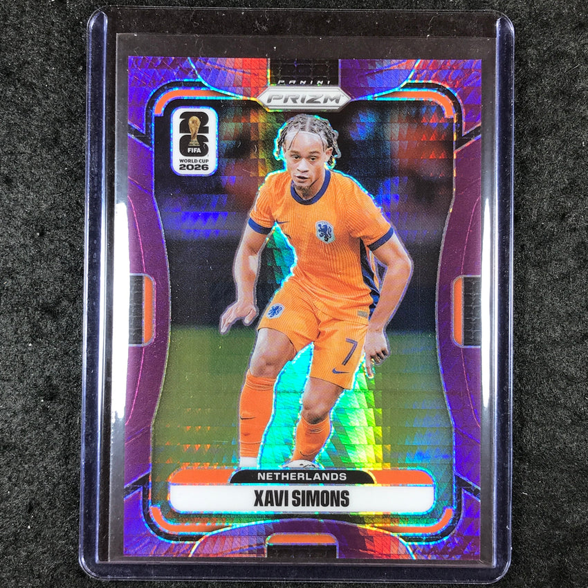 2026 Prizm FIFA World Cup XAVI SIMONS Purple Hyper /299 #313
