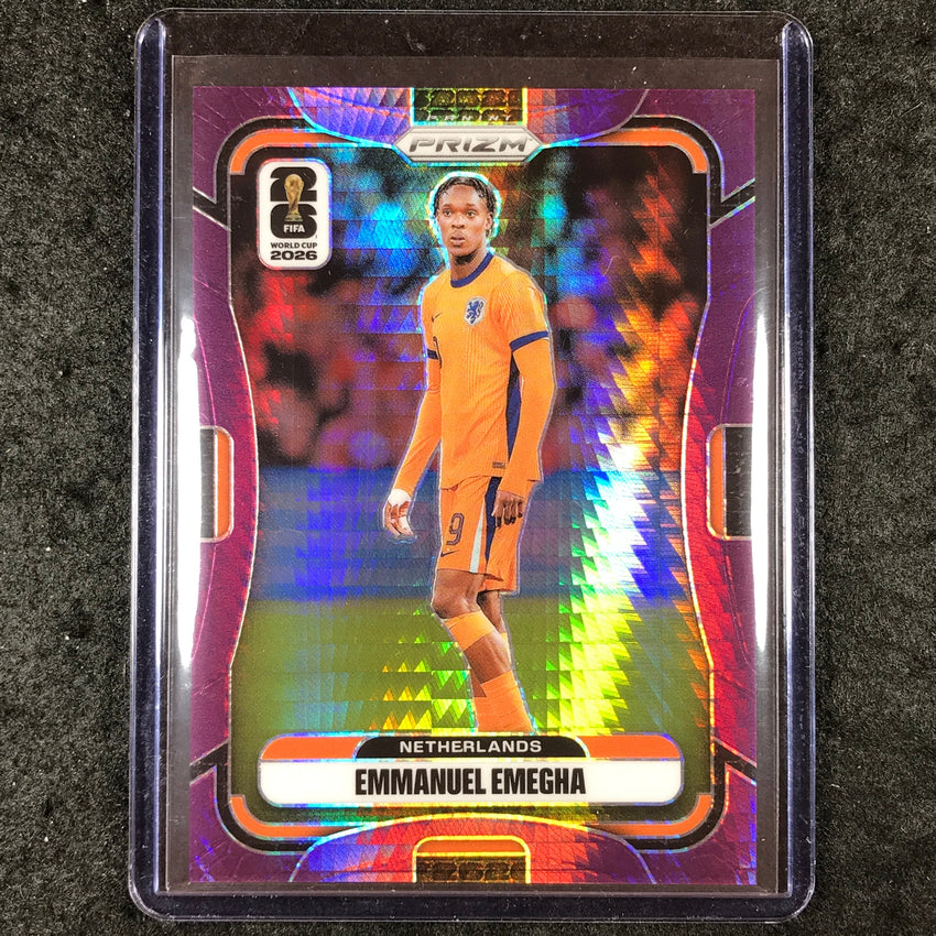 2026 Prizm FIFA World Cup EMMANUEL EMEGHA Purple Hyper /299 #315