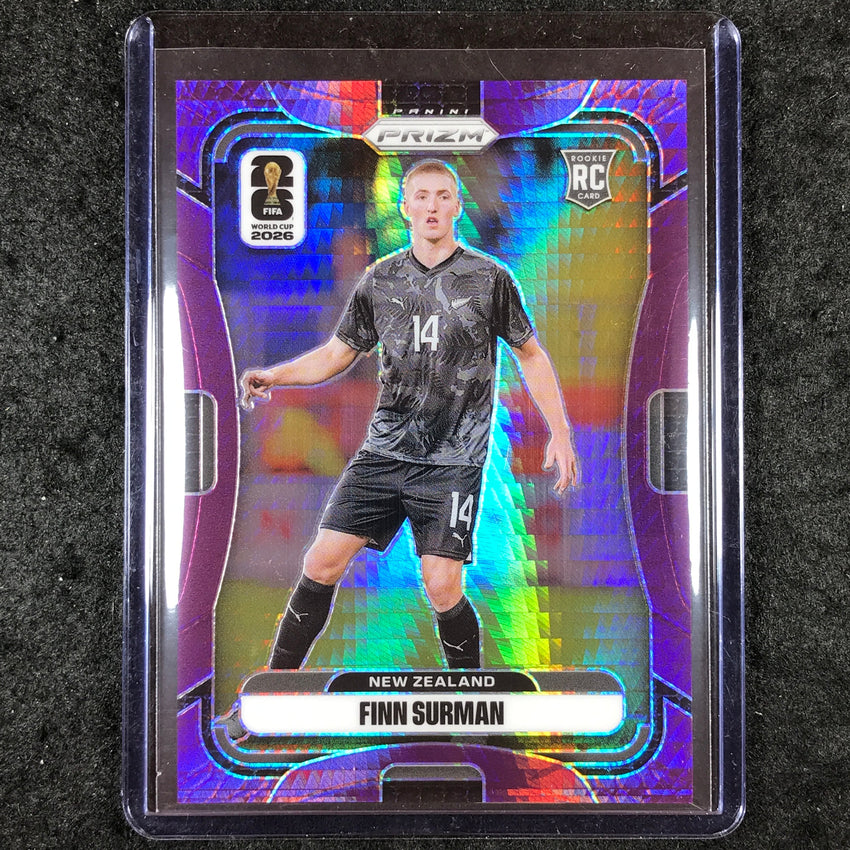 2026 Prizm FIFA World Cup FINN SURMAN Rookie Purple Hyper /299 #323